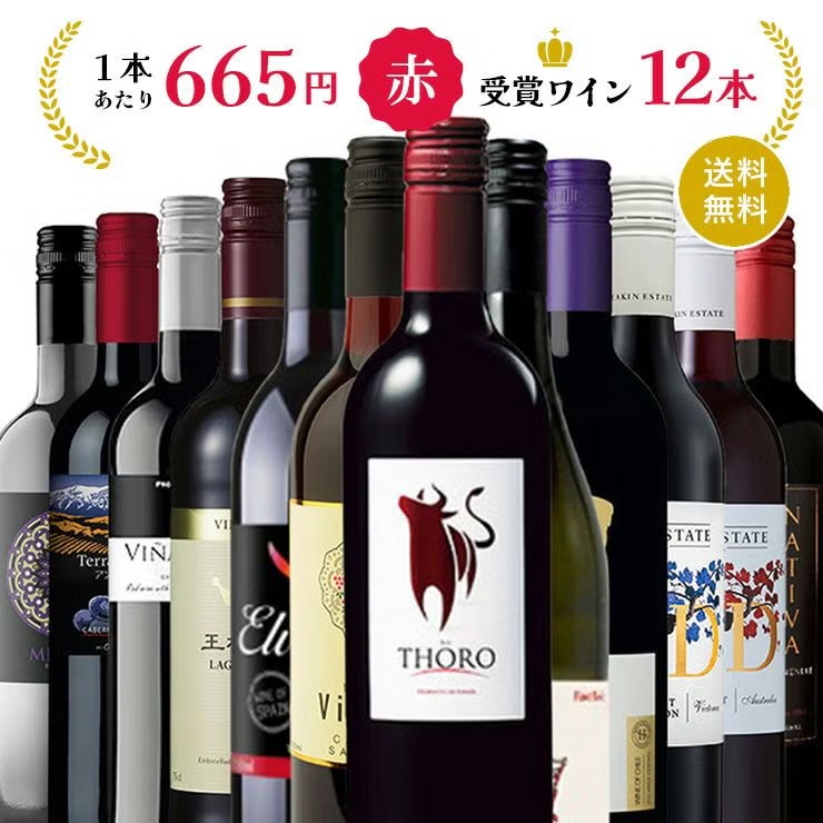 赤ワイン 飲み比べ12本セット