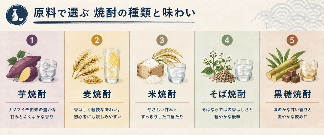 代表的な焼酎