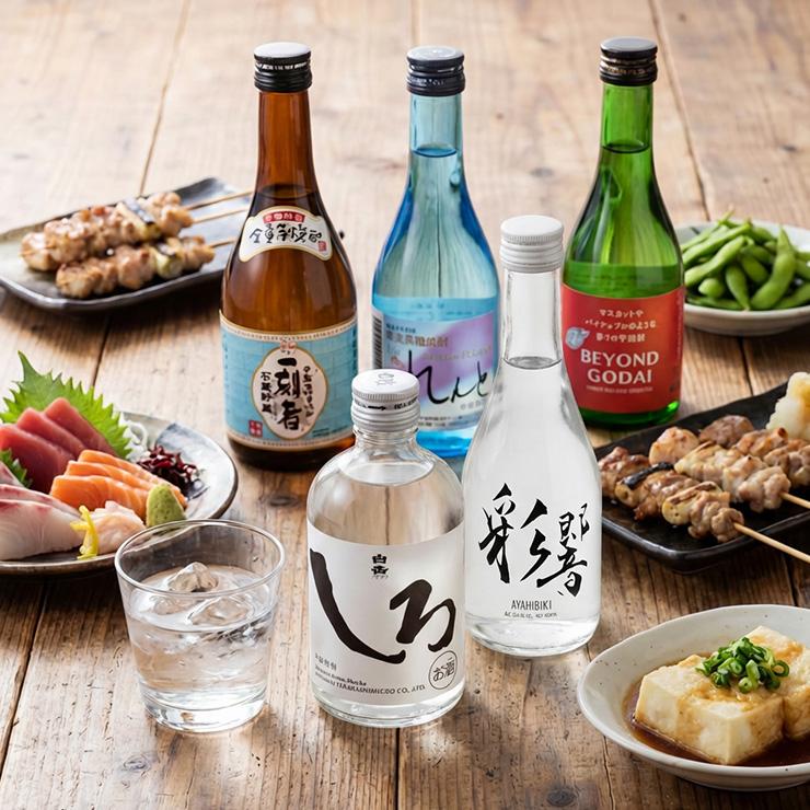 芋・米・黒糖/焼酎小瓶 飲み比べ